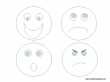 Colorea esta l&aacute;mina sobre los Gestos y Expresiones Faciales. Pinta los siguientes Gestos faciales
